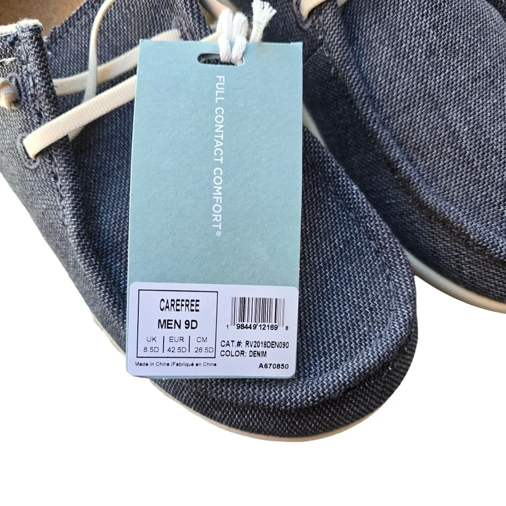 🌻NIB | WACO Revitalign Carefree Denim Slip On Sneakers, Size 9D (Wide)